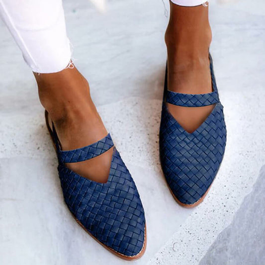 Variant image for Pantoufles Tressées Élégantes Femme Confortables avec Semelle Antidérapante - Chaussons Tendance-10
