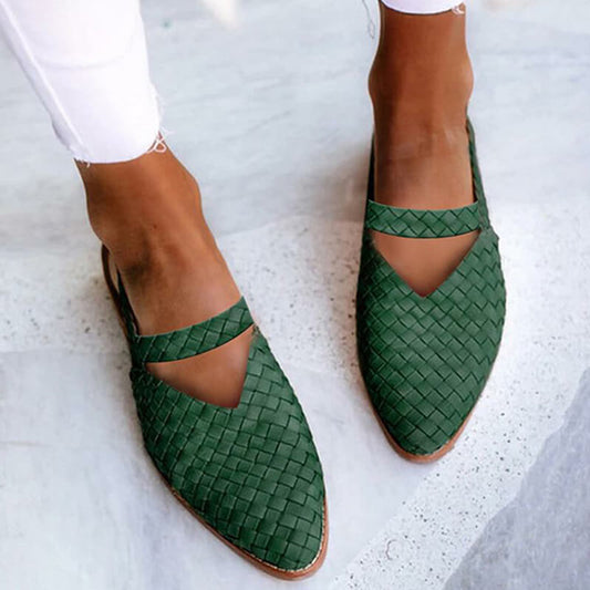 Variant image for Pantoufles Tressées Élégantes Femme Confortables avec Semelle Antidérapante - Chaussons Tendance-19