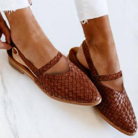 Variant image for Pantoufles Tressées Élégantes Femme Confortables avec Semelle Antidérapante - Chaussons Tendance-37