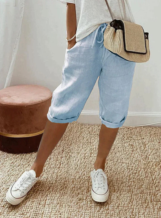 Variant image for Short en Jean Femme Confortable à Taille Réglable - Idéal pour l'Été, Look Décontracté et Élégant-29