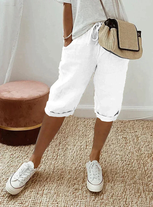 Variant image for Short en Jean Femme Confortable à Taille Réglable - Idéal pour l'Été, Look Décontracté et Élégant-28