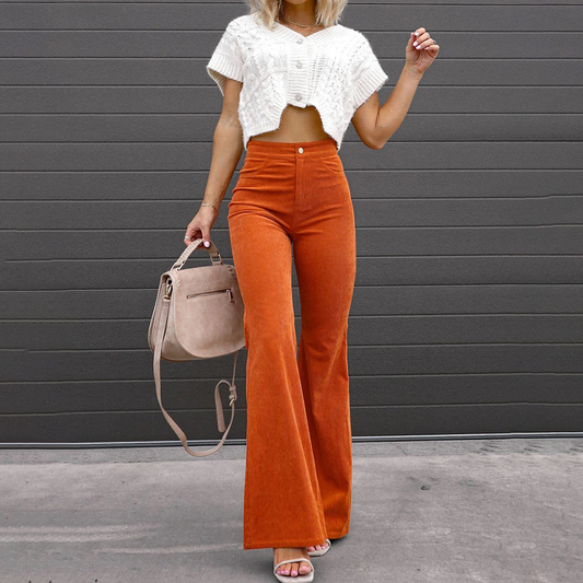 Clémence - Pantalon Évasé Style Vogue