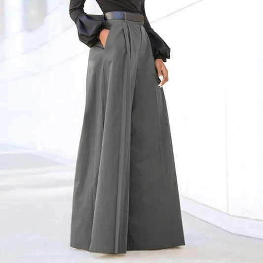 Amélie - Pantalon Plissé Élégant À Jambe Large Pour Femmes