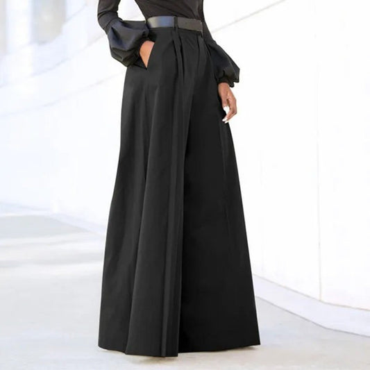 Amélie - Pantalon Plissé Élégant À Jambe Large Pour Femmes