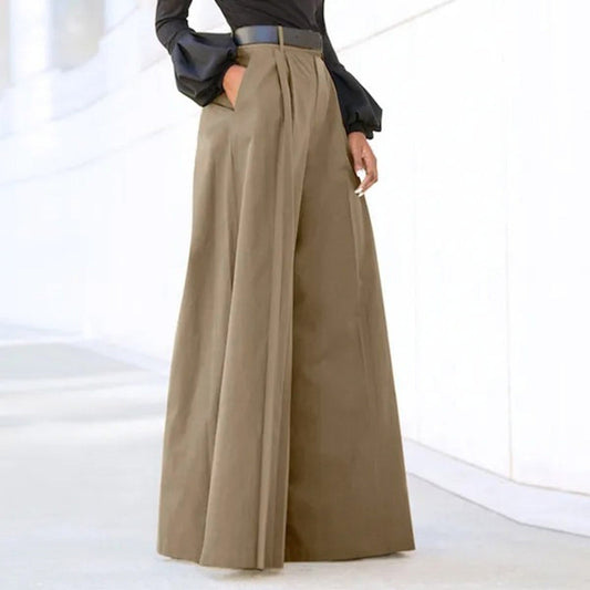 Amélie - Pantalon Plissé Élégant À Jambe Large Pour Femmes