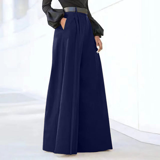 Amélie - Pantalon Plissé Élégant À Jambe Large Pour Femmes