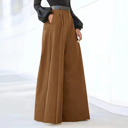 Amélie - Pantalon Plissé Élégant À Jambe Large Pour Femmes