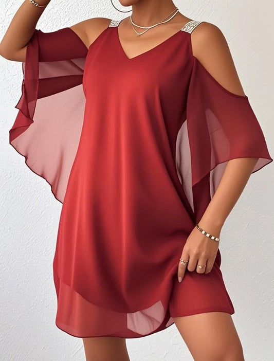 Robe Longue Élégante en Mousseline – Femme – Isalina
