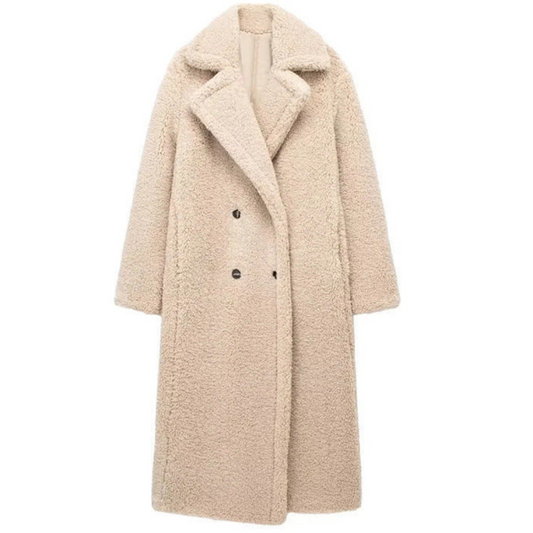 Vente élégante de la dame du manteau d'hiver