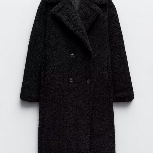 Vente élégante de la dame du manteau d'hiver