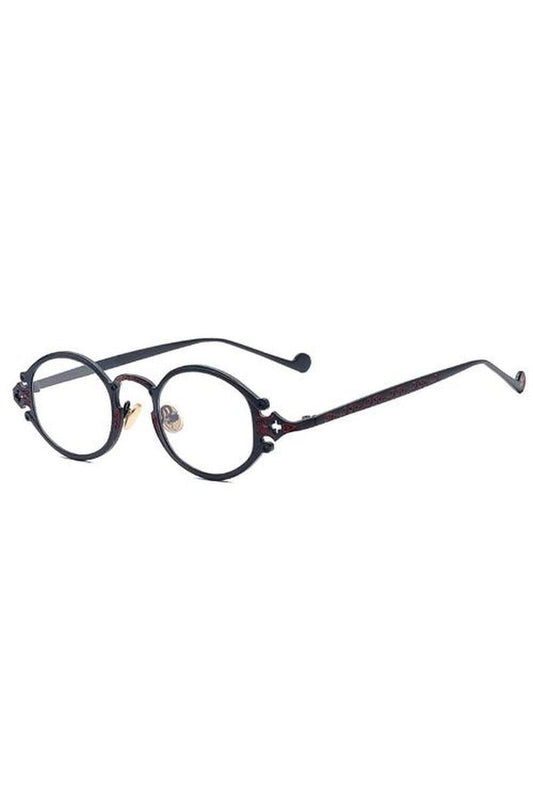 Lunettes de soleil ovales couleur or