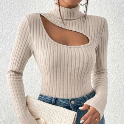 Haut Élégant Femme Manches Longues