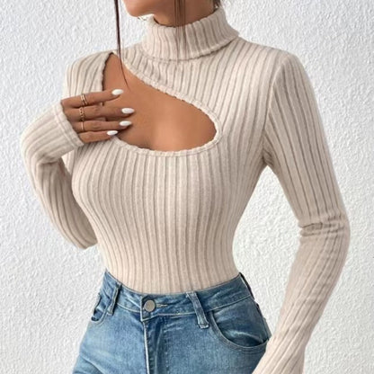 Haut Élégant Femme Manches Longues