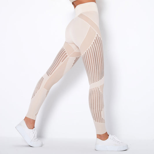 Variant image for Legging Noir Femme Sport Taille Haute Fitness avec Panneaux de Maille - Confort Optimal pour Yoga et Gym-5