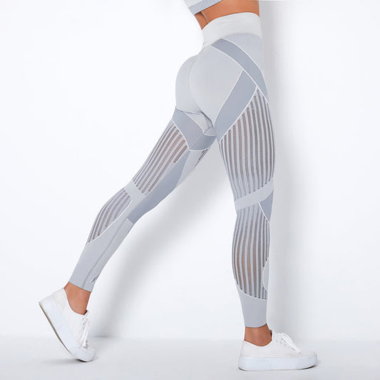 Variant image for Legging Noir Femme Sport Taille Haute Fitness avec Panneaux de Maille - Confort Optimal pour Yoga et Gym-9