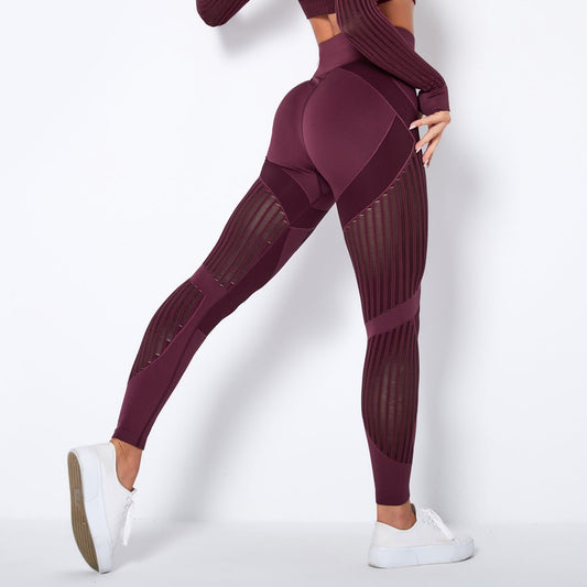 Variant image for Legging Noir Femme Sport Taille Haute Fitness avec Panneaux de Maille - Confort Optimal pour Yoga et Gym-21