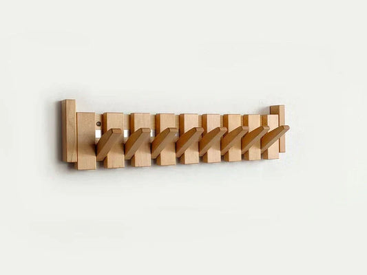 Variant image for Étagère Pour Vêtements En Bois - Design Élégant Et Rangement Optimal-7