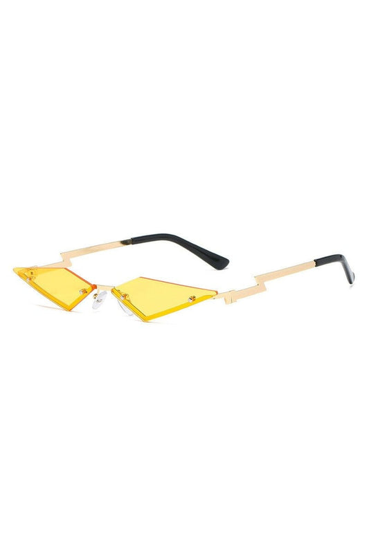 Lunettes de soleil irrégulières sans monture