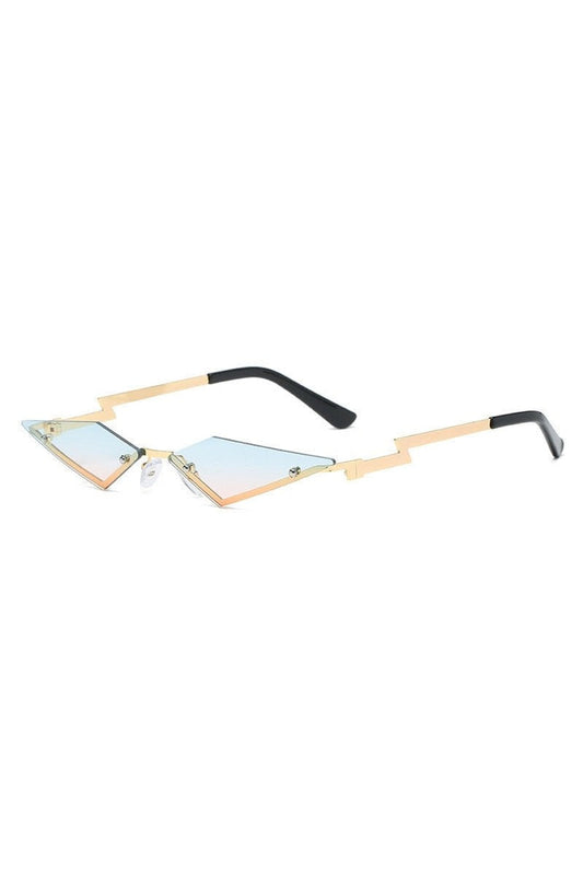 Lunettes de soleil irrégulières sans monture