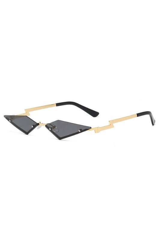 Lunettes de soleil irrégulières sans monture