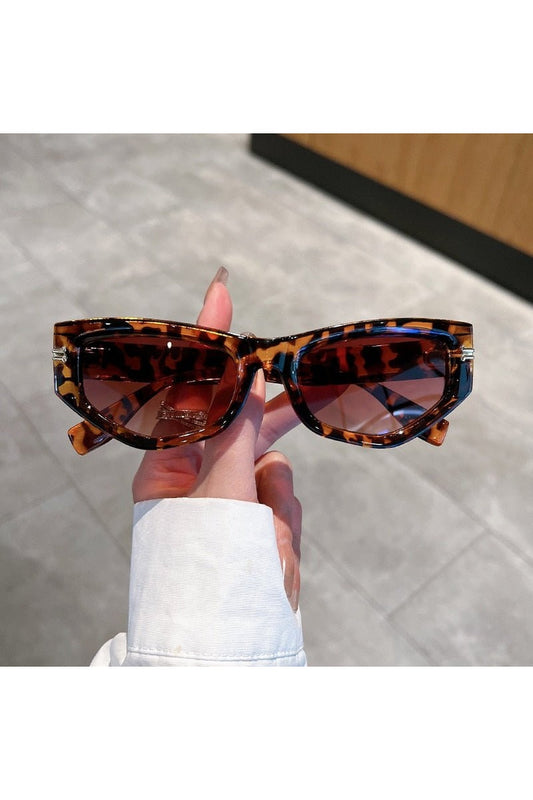 Lunettes de soleil œil de chat à dégradé irrégulier