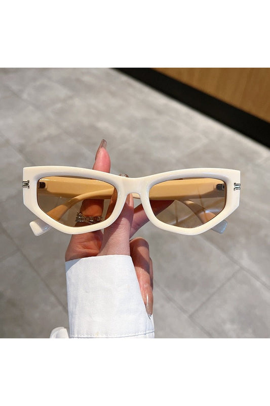 Lunettes de soleil œil de chat à dégradé irrégulier