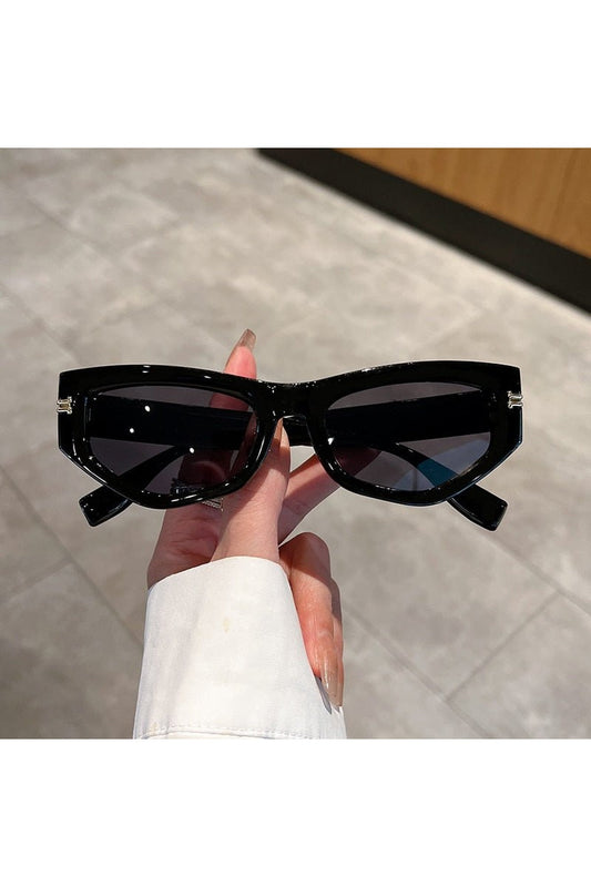 Lunettes de soleil œil de chat à dégradé irrégulier