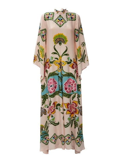 Eileen - Robe maxi à manches longues florales