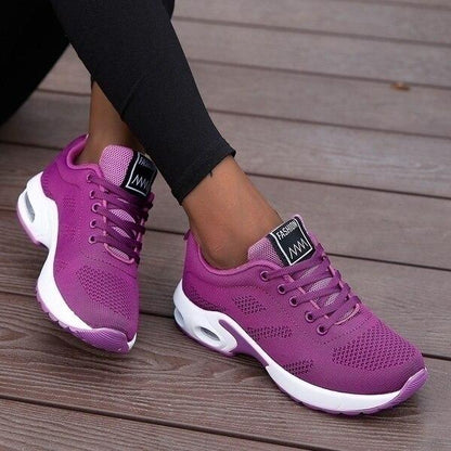 Chaussures Orthopédiques Femme Confortables Légères Respirantes Semelle Antichoc Talon 4 cm Noir