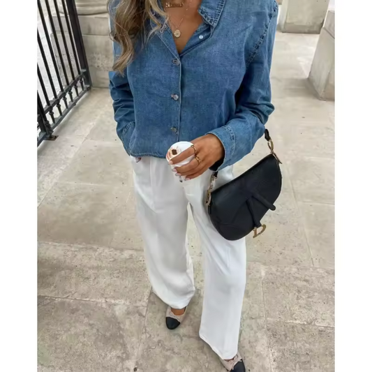 Veste de dame courte avec boutons