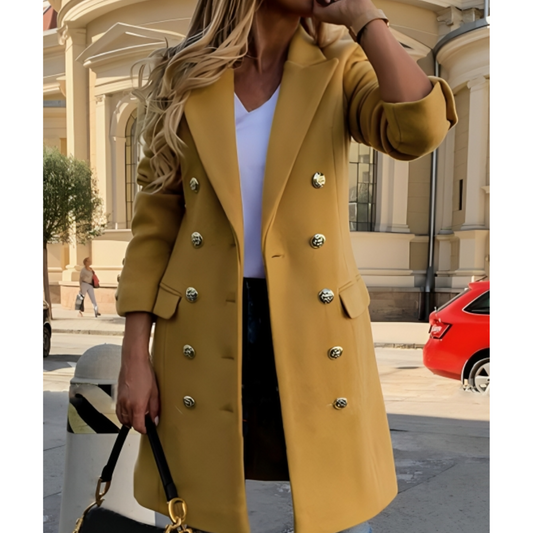 Vente de la dame du manteau d'hiver long