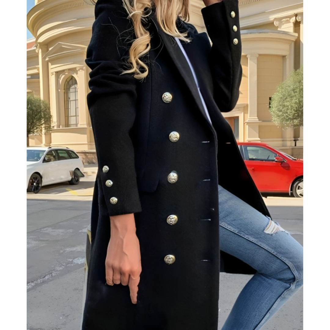 Vente de la dame du manteau d'hiver long