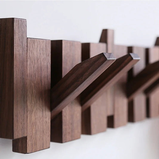 Variant image for Étagère Pour Vêtements En Bois - Design Élégant Et Rangement Optimal-1