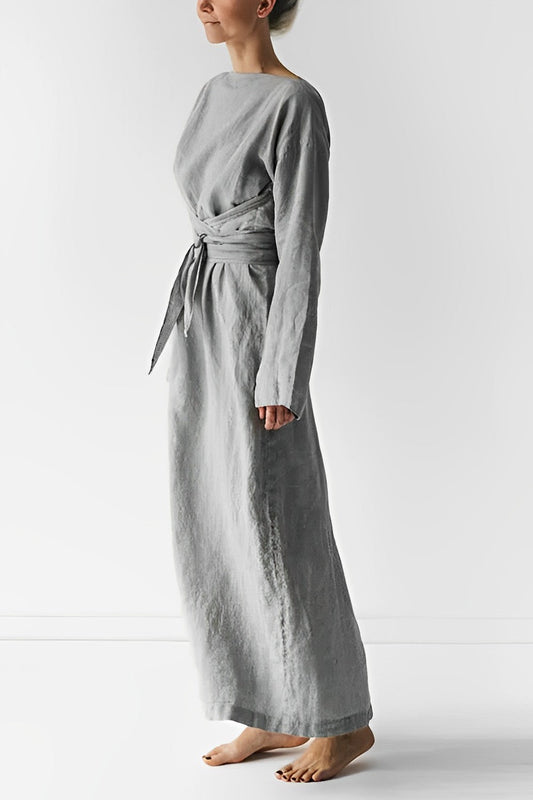 Maxi Robe Chic à Manches Longues pour Femmes