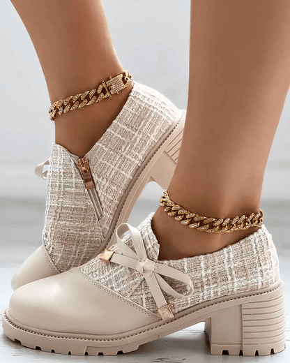 Mocassins Élégants à Talons pour Femmes