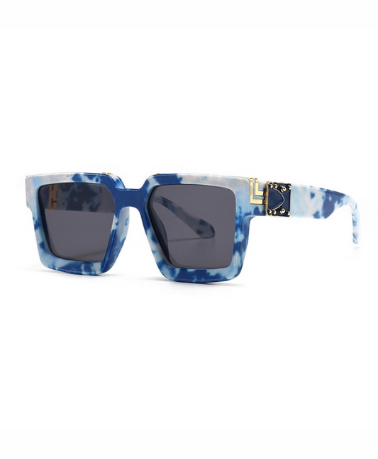 Lunettes de soleil carrées teintées aux normes modernes