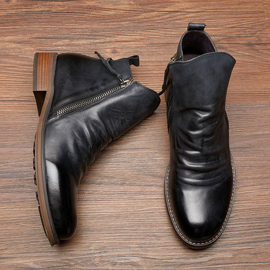 Variant image for Bottes Noires Femme Modernes en Onyx - Bottes Hiver Femme avec Fermeture Éclair et Semelle Anti-Dérapante-1