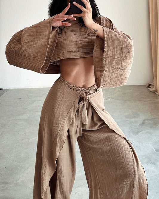 Élise - Ensemble élégant de haut et de pantalon
