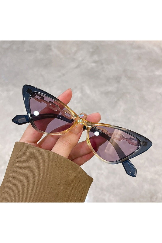 Lunettes de soleil œil de chat multicolores