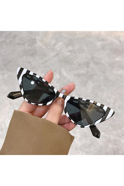 Lunettes de soleil œil de chat multicolores