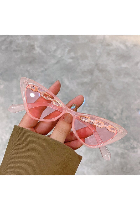 Lunettes de soleil œil de chat multicolores