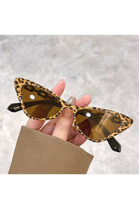 Lunettes de soleil œil de chat multicolores