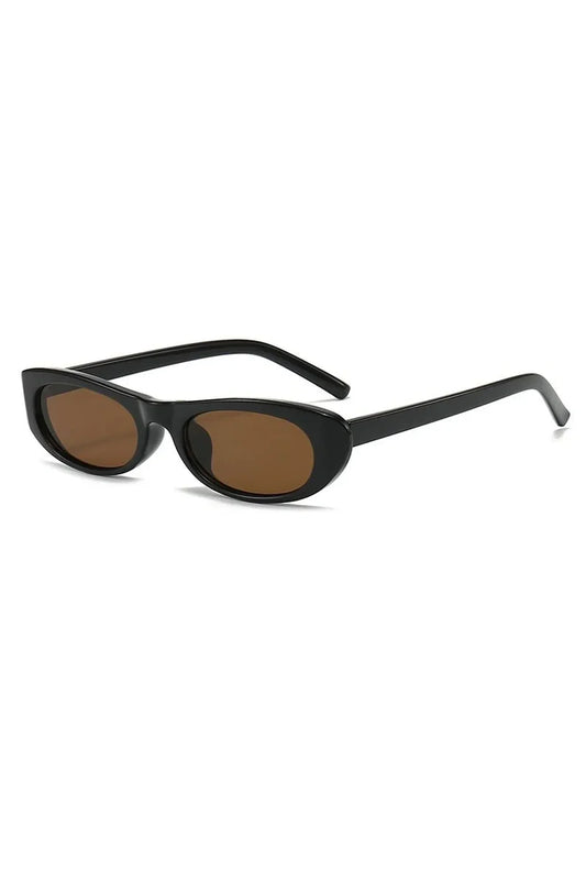 Lunettes de soleil œil de chat à monture étroite