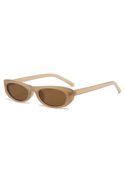 Lunettes de soleil œil de chat à monture étroite