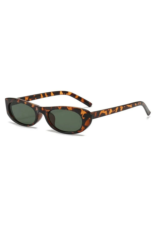 Lunettes de soleil œil de chat à monture étroite