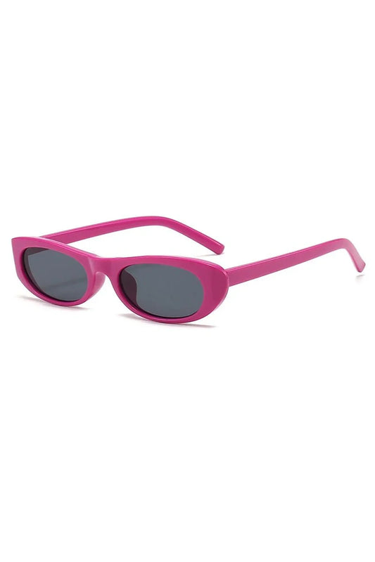 Lunettes de soleil œil de chat à monture étroite