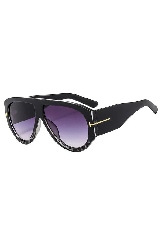 Lunettes de soleil aviateur surdimensionnées