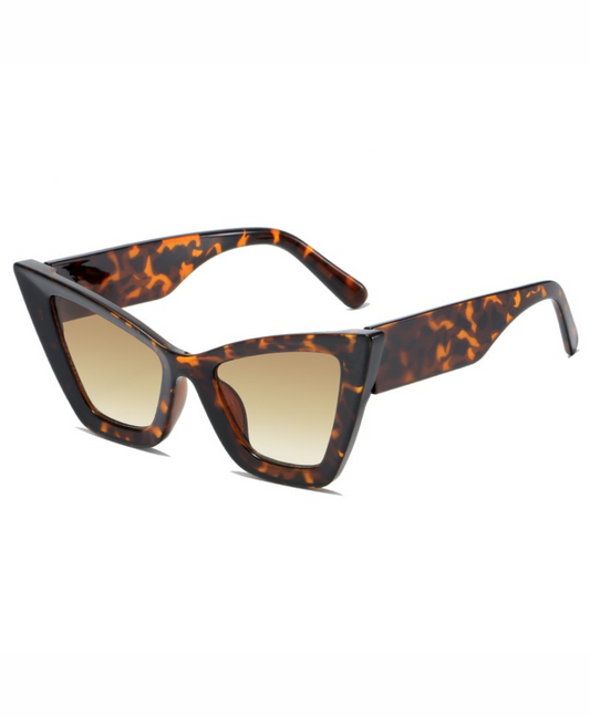 Lunettes de soleil oversize en forme d'œil de chat