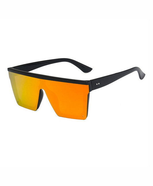 Lunettes de soleil classiques à miroir carré