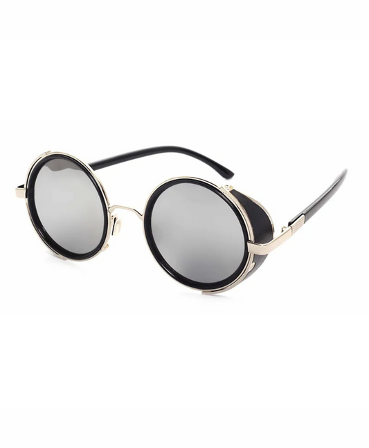 Lunettes de soleil rondes teintées rétro